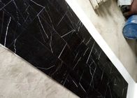 Çin Nero Siyah Marquina Mermer Siyah ve Beyaz Nero Marquina cilalı antik taş mermer plakalar fayans