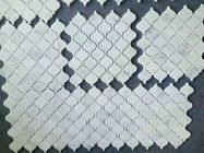 Fener Beyaz Mermer Mozaik Çini Takım Elbise Kapalı Duvar Dekorasyon 305 X 305mm Boyut