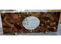 Mozaik banyo vanity tezgahı ticari sınıf cilalı / honlanmış yüzey
