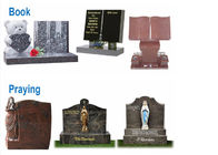 Graves için çeşitli şekil granit / mermer mezar taşları, mezarlar için Angel Headstones