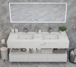 Bianco Carrara Mühendislik Taş Banyo Vanity Tezgahı