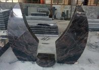 Modern Tasarım Granit Memorial Headstones Özel Boyut SGS / CE Standardı