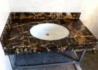 Altın Siyah Portoro Mermer Döşeme, Mutfak / Banyo Tezgahı İçin Mermer Döşeme